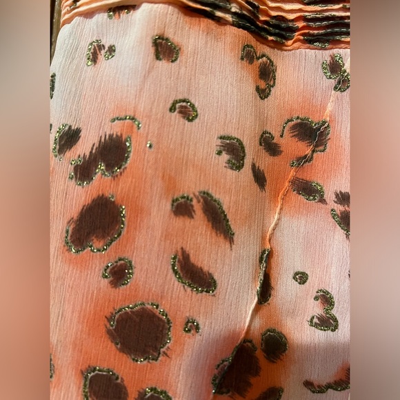 Nordstrom Classique Entier Vintage Y2K Sleeveless Boho Animal Print Top Size XS - Picture 4 of 10